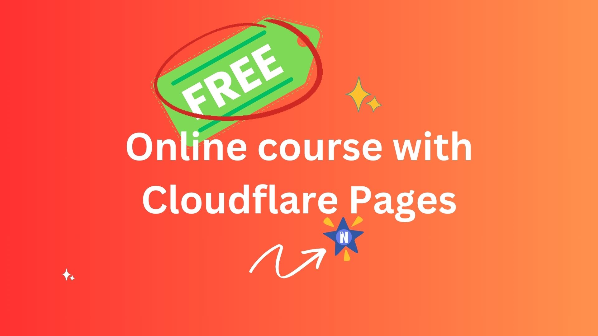 Free online course hosting using Cloudflare Pages & Embedin